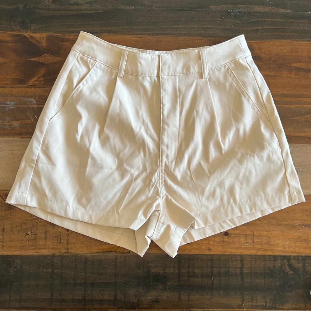 Tan SHEIN dress shorts xsmall